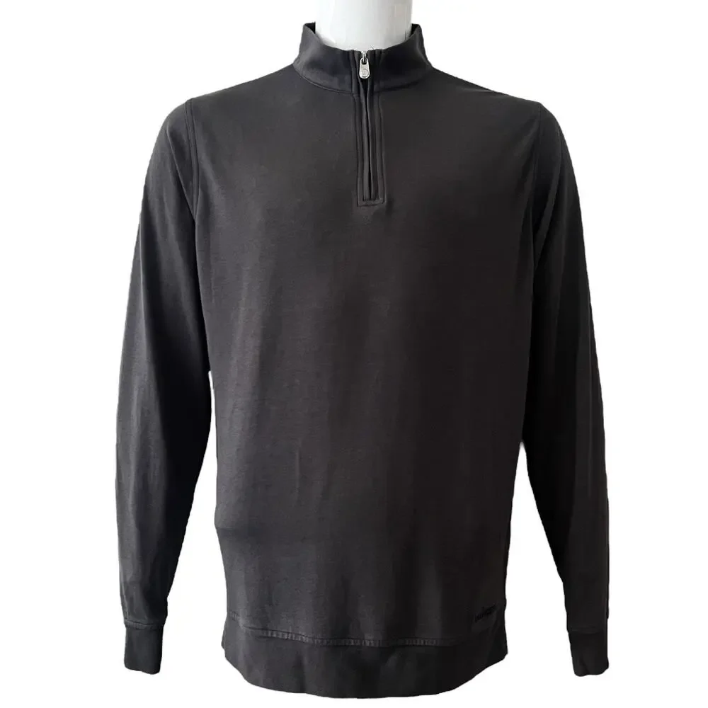 Peter Millar Pullover Men Size L Crown Comfort 1/4 Zip Cotton Modal Blend‎ Golf